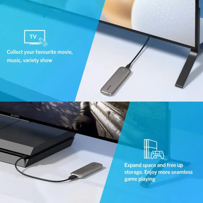 UGREEN M.2 PORTABLE SSD ENCLOSURE 6GB 60355 thumbnail 5