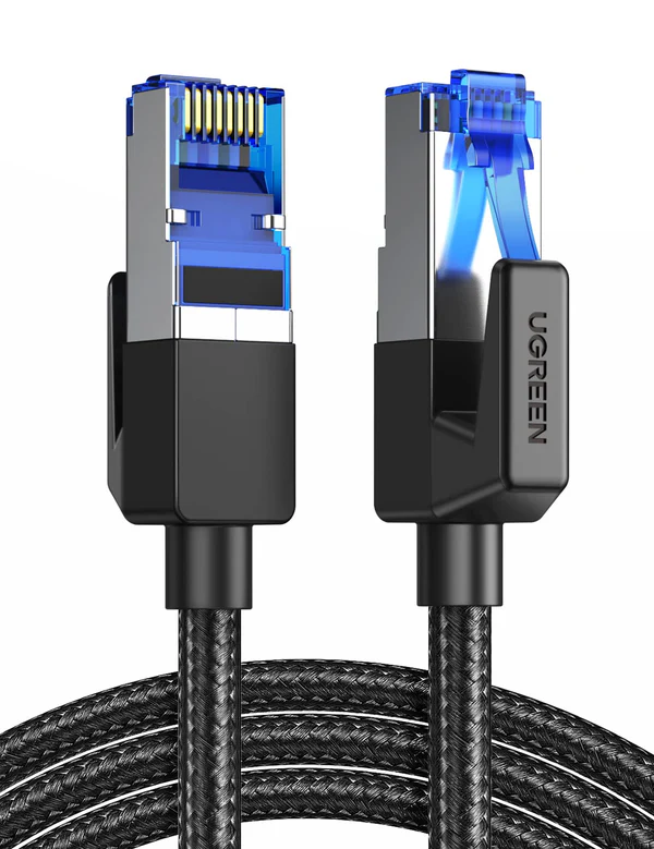 UGREEN CAT8 SHIELDED ROUND BRAIDED CABLE MODULAR PLUGS 5M 80433
