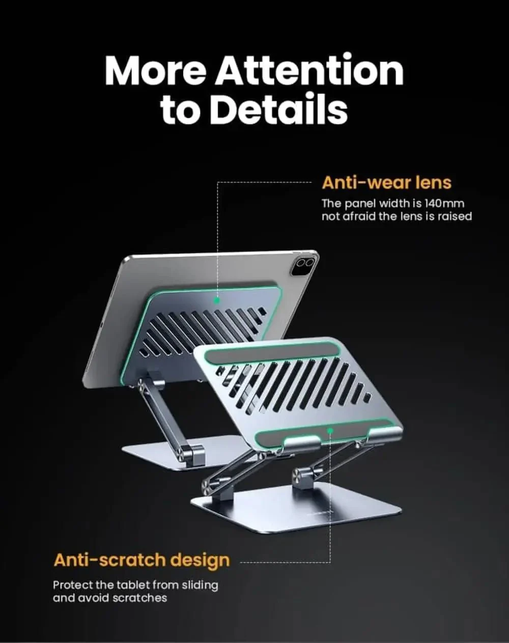 UGREEN FOLDABLE LAPTOP RISER 40291 thumbnail 9