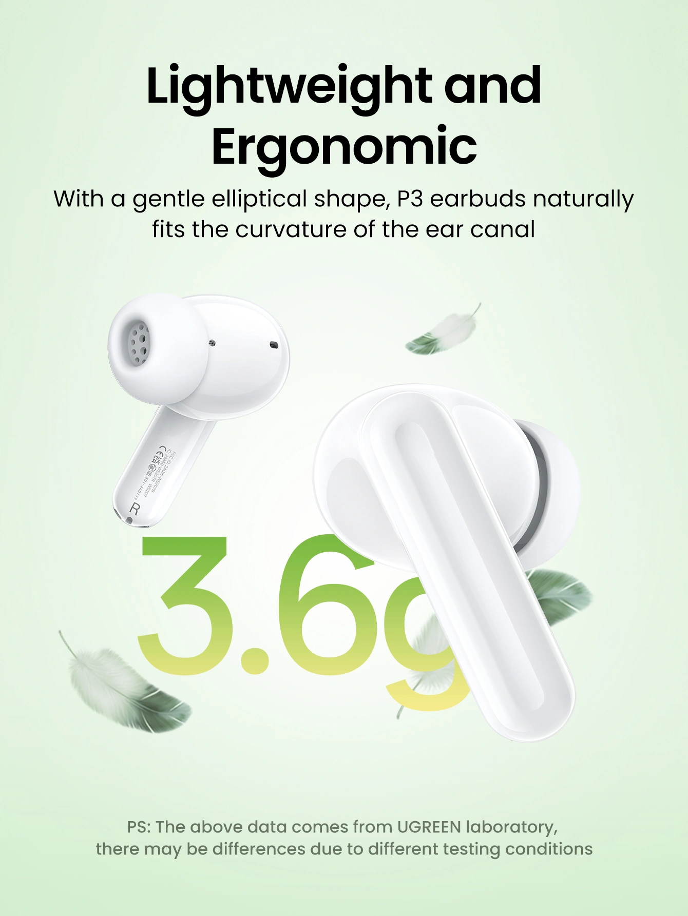 UGREEN HITUNE P3 TRUE WIRELESS EARBUDS WHITE 45110 thumbnail 10