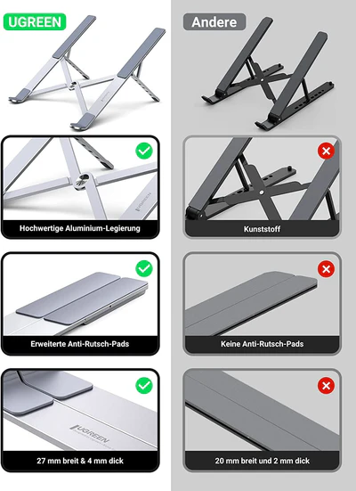 UGREEN FOLDABLE LAPTOP STAND 40289 thumbnail 3