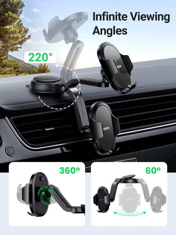 UGREEN WATERFALL-SHAPED SUCTION CUP PHONE MOUNT 20473 thumbnail 5