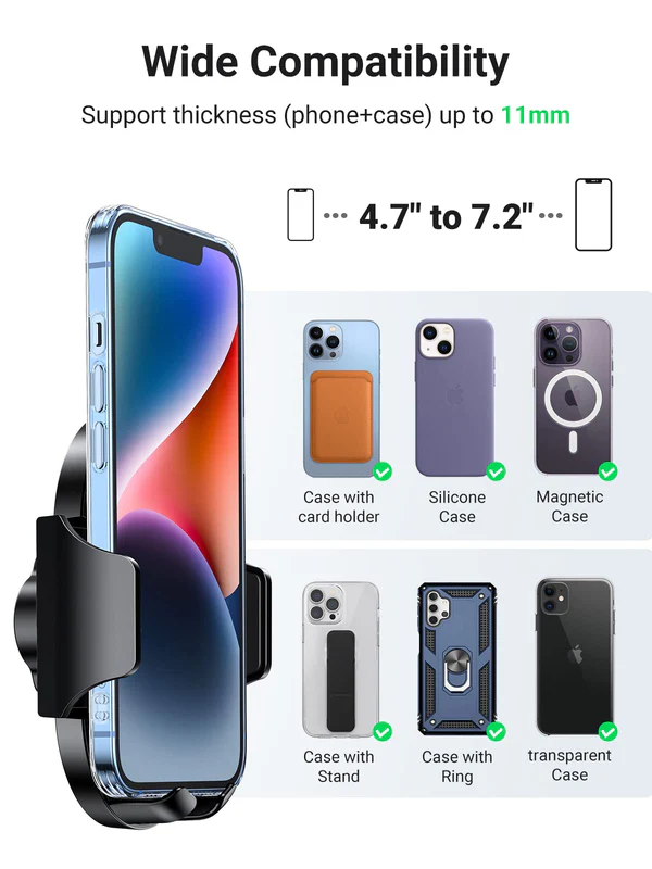 UGREEN WATERFALL-SHAPED SUCTION CUP PHONE MOUNT 20473 thumbnail 6