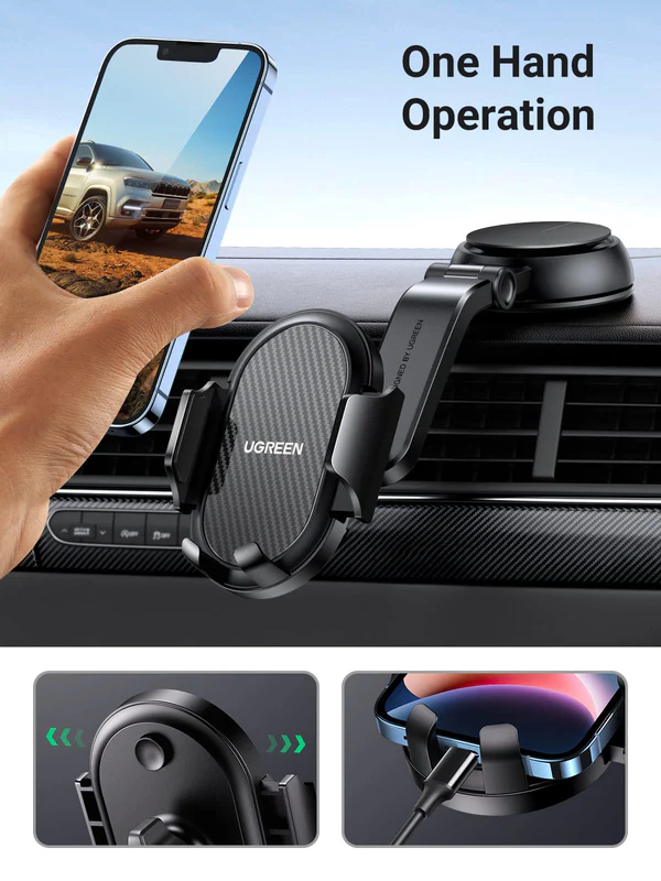UGREEN WATERFALL-SHAPED SUCTION CUP PHONE MOUNT 20473 thumbnail 4