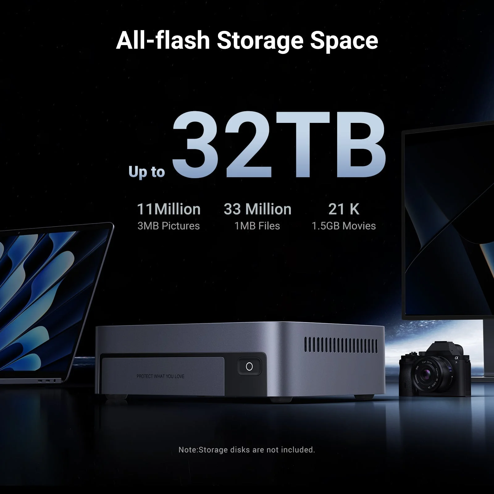 UGREEN NASYNC DXP480T PLUS 4 BAY ALL INTEL I5 8GB RAM 128GB SSD DDR5 WIFI 6 UG-NAS-DXP480T-PLUS thumbnail 2