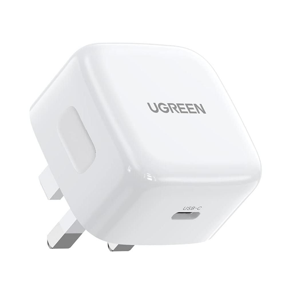 UGREEN POWER ADAPTER USB-C PD 3.0 20W FAST CHARGER WHITE 60451