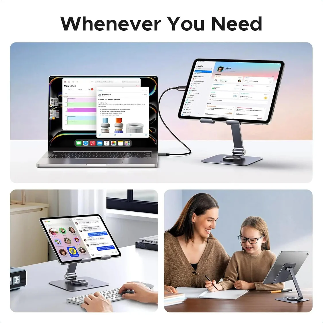 UGREEN IPAD DESKTOP 7  TO 13  METAL HOLDER 40996 thumbnail 5