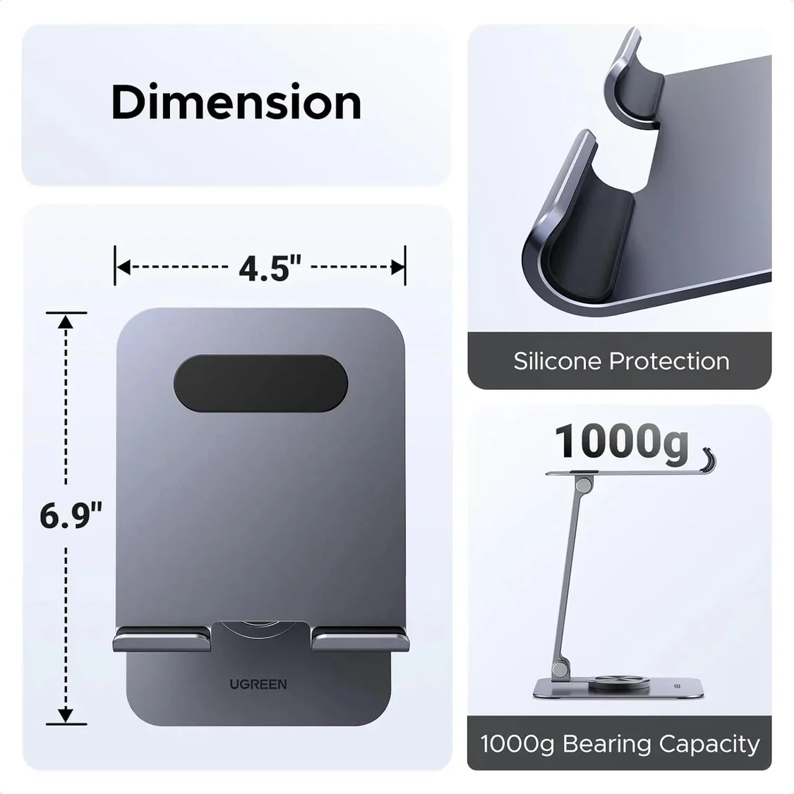 UGREEN IPAD DESKTOP 7  TO 13  METAL HOLDER 40996 thumbnail 6