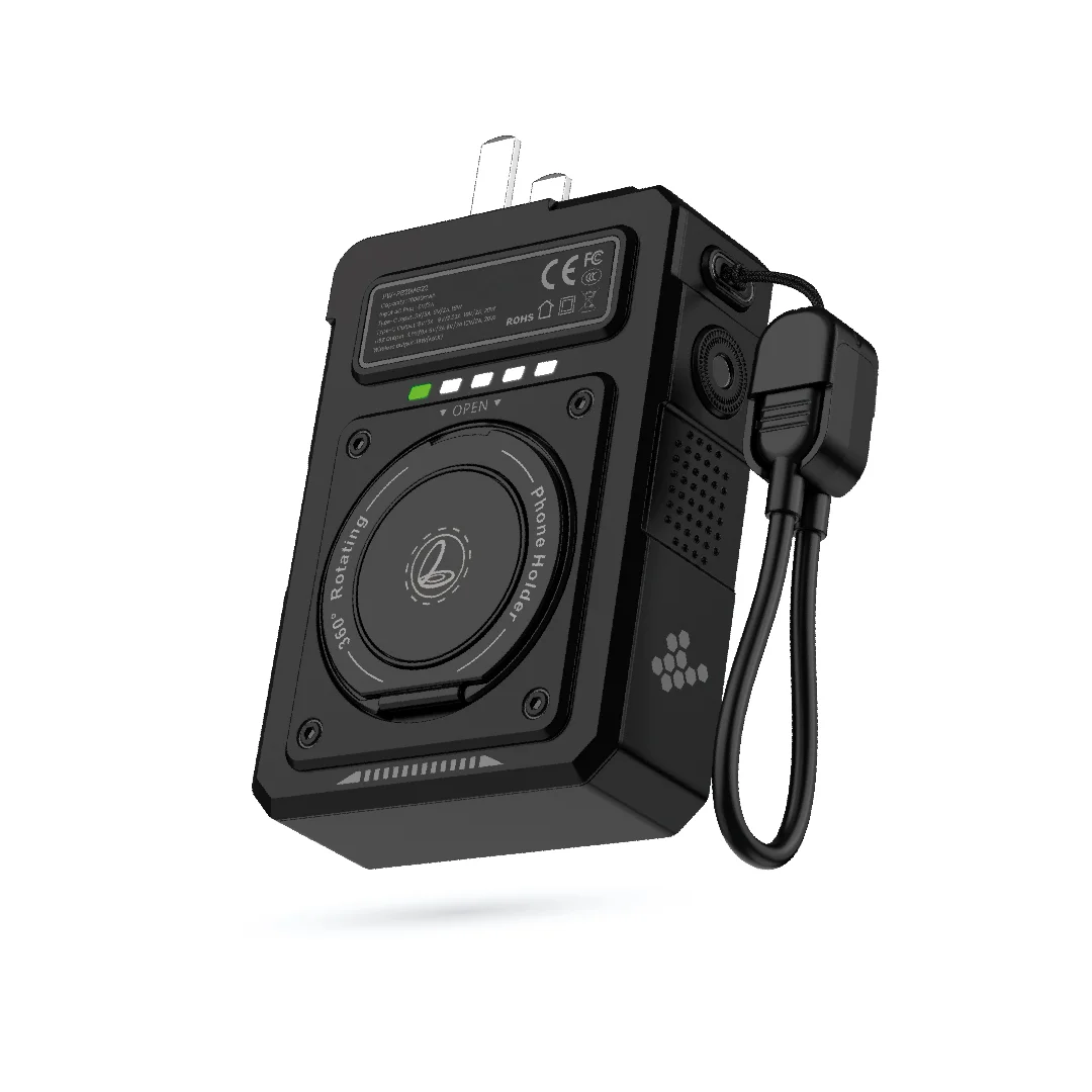PAWA HYBRID MAG 10000MAH MAGSAFE POWERBANK AND CHARGER BLACK PW-PB21MG22-BK