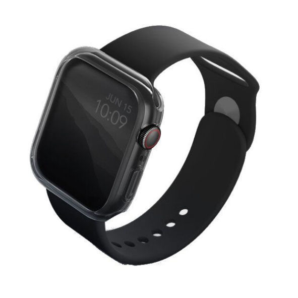 UNIQ APPLE WATCH 45MM GLASE CASE DUAL PACK CLEAR/SMOKE