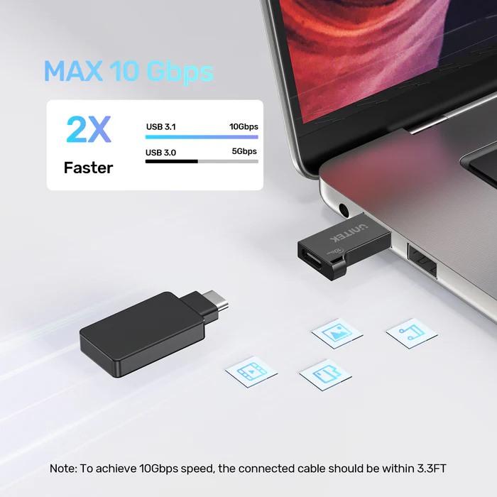 UNITEK 10GBPS USB-A TO USB-C ADAPTER A1049ABK01 thumbnail 12