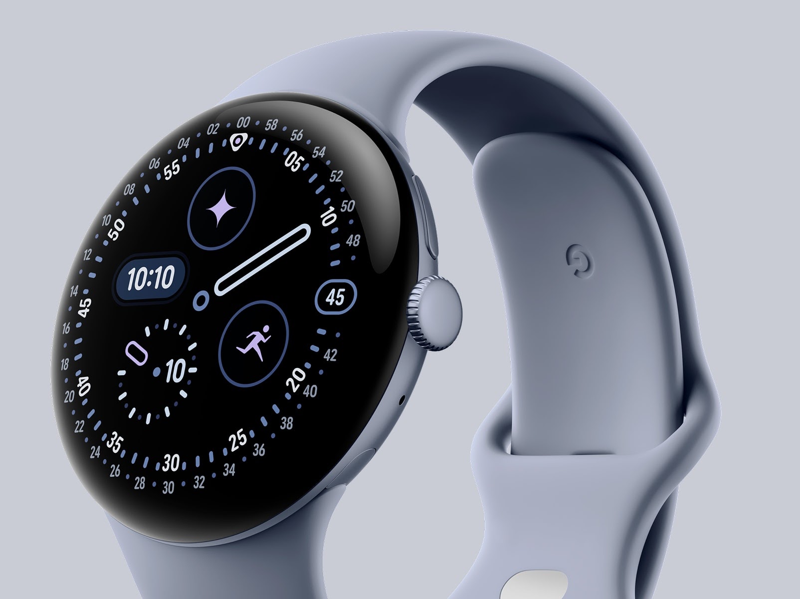 GOOGLE PIXEL WATCH 4 45MM WIFI WITH MOONSTONE ACTIVE BAND SATIN MOONSTONE thumbnail 3