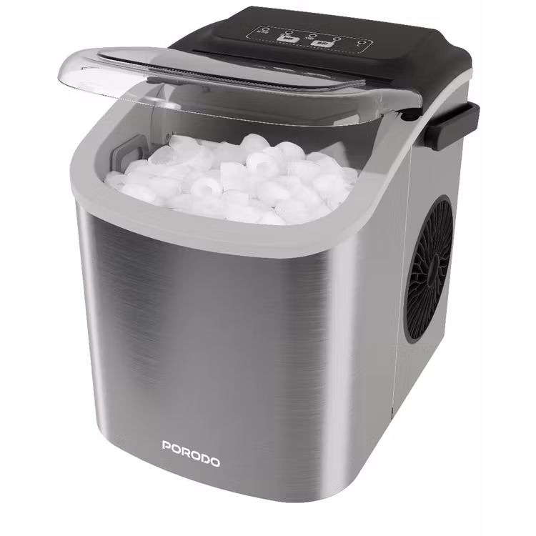 PORODO LIFESTYLE INSTANT BULLET ICE MAKER 1.2L WATER TANK SILVER PDHZB12SL
