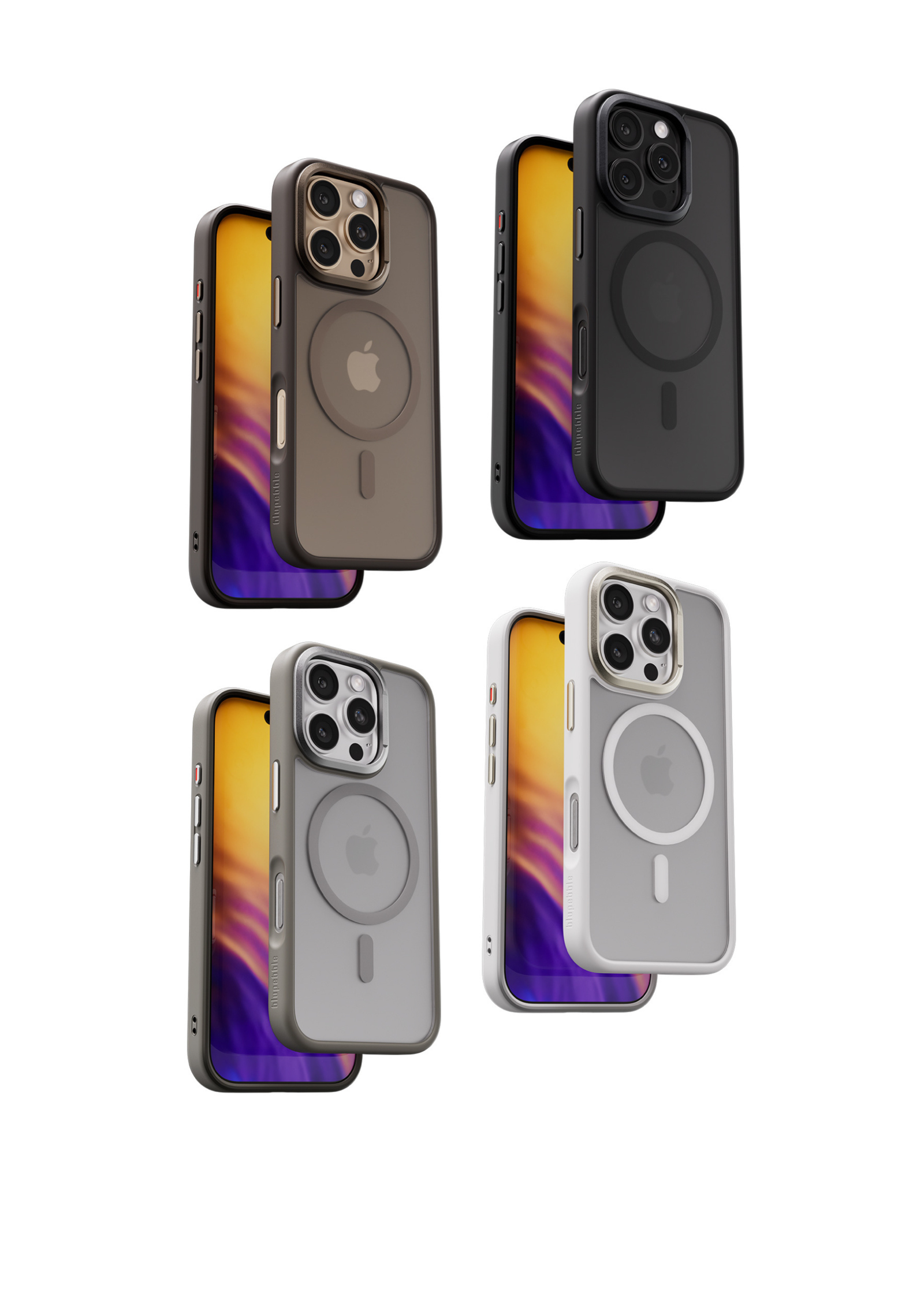 Bluepebble iPhone 16 Series Hybrid Matte Case with MagSafe - Stylish and Durable Protection