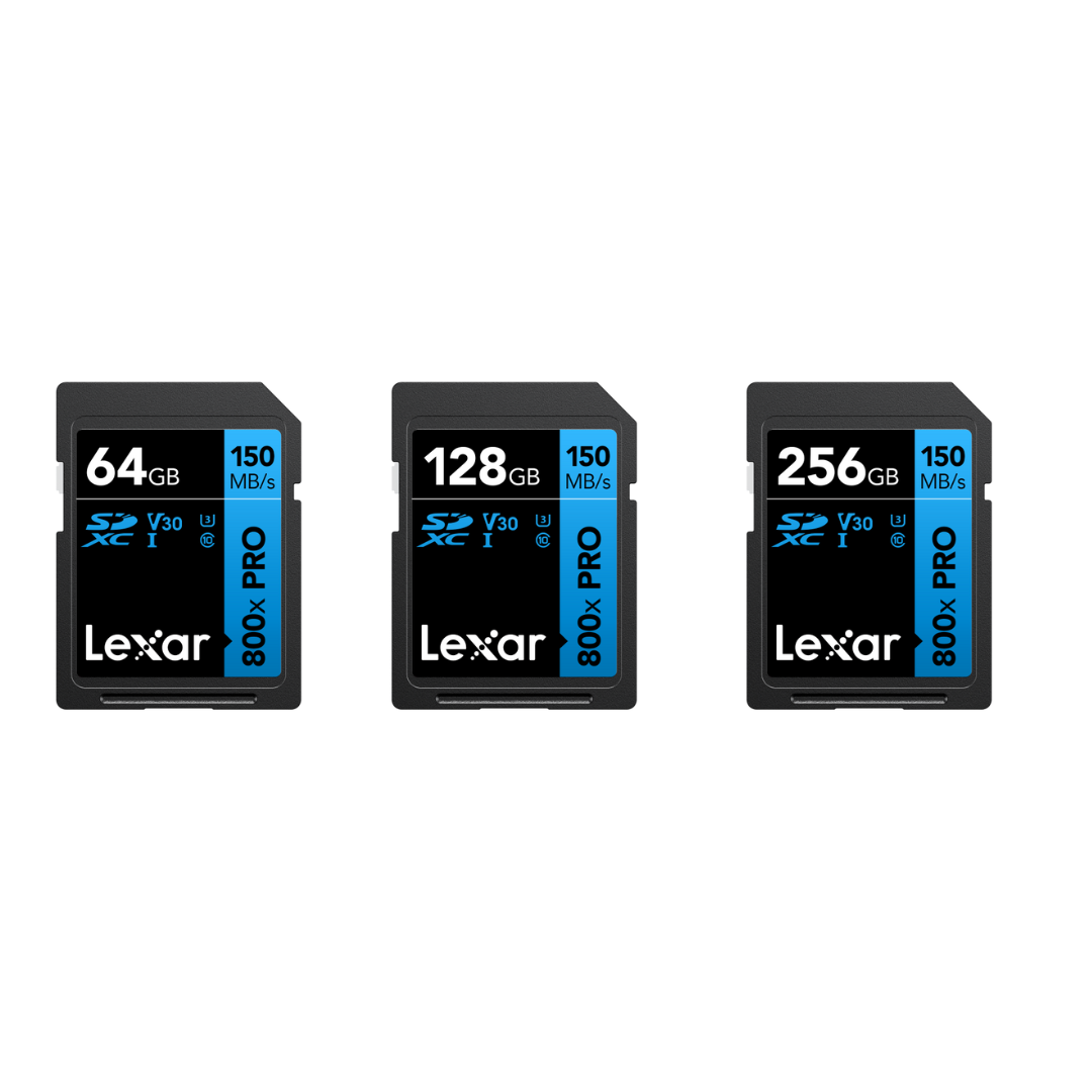 Lexar Professional 800x SDXC™ UHS-I Memory Card - Up to 150MB/s, High-Speed Storage for Photography and Video