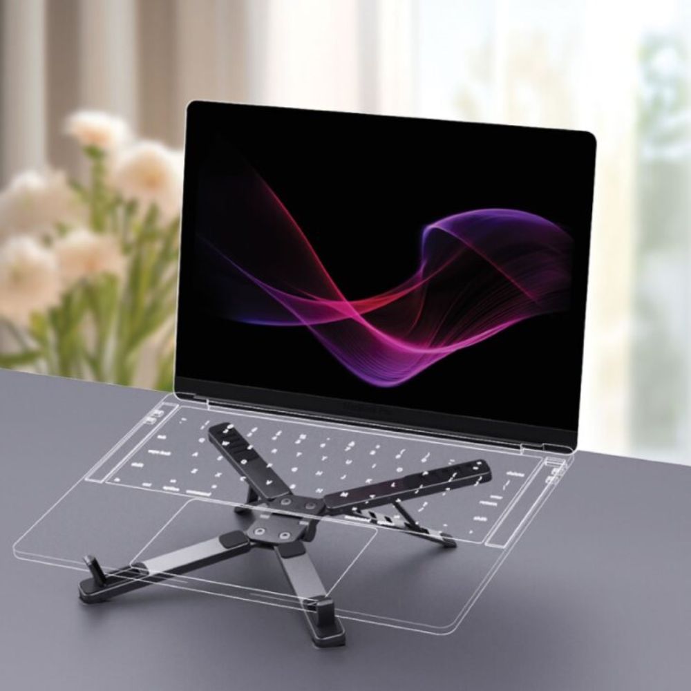 BLUPEBBLE FLEXISTAND X MULTIFUNCTIONAL COMPACT STAND GRAY BP-FLEXISTANDX-GY thumbnail 3