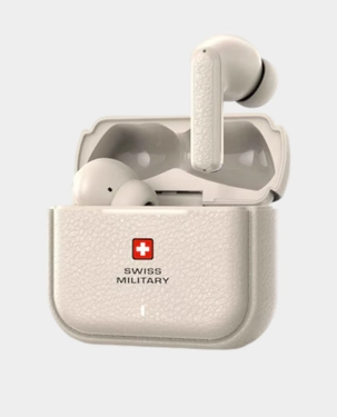 SWISS MILITARY VICTOR HIGH RESOLUTION PURE MUSIC ACTIVE NC EARBUDS CREAM SM-TWS-VICTOR-RT75PRO-CRM