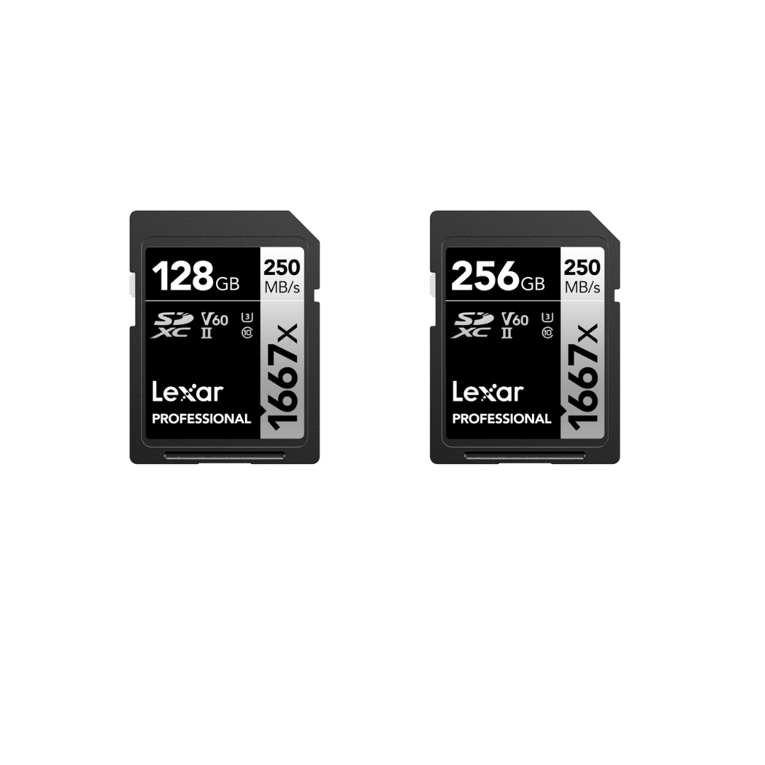 Lexar® Professional 1667x SDXC™ UHS-II Memory Card - Silver Series, Up to 250MB/s High-Speed Performance
