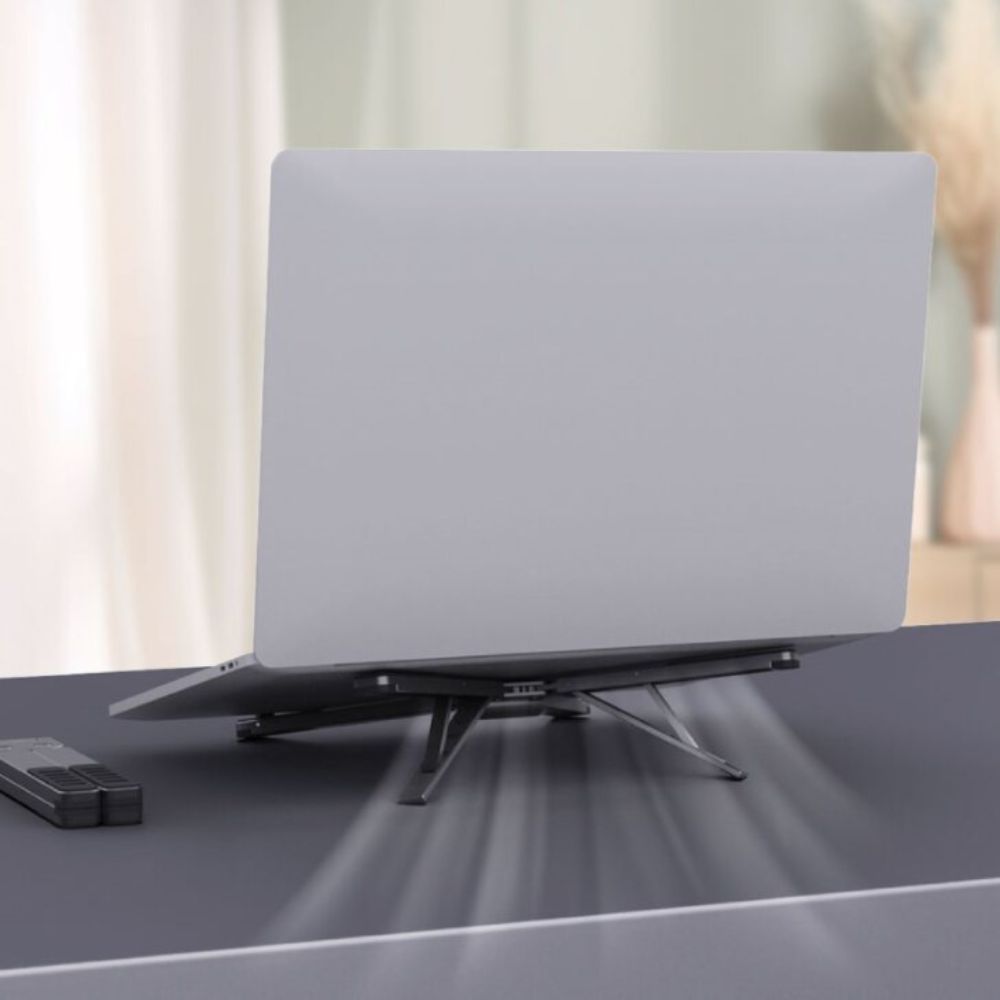 BLUPEBBLE FLEXISTAND X MULTIFUNCTIONAL COMPACT STAND GRAY BP-FLEXISTANDX-GY thumbnail 4