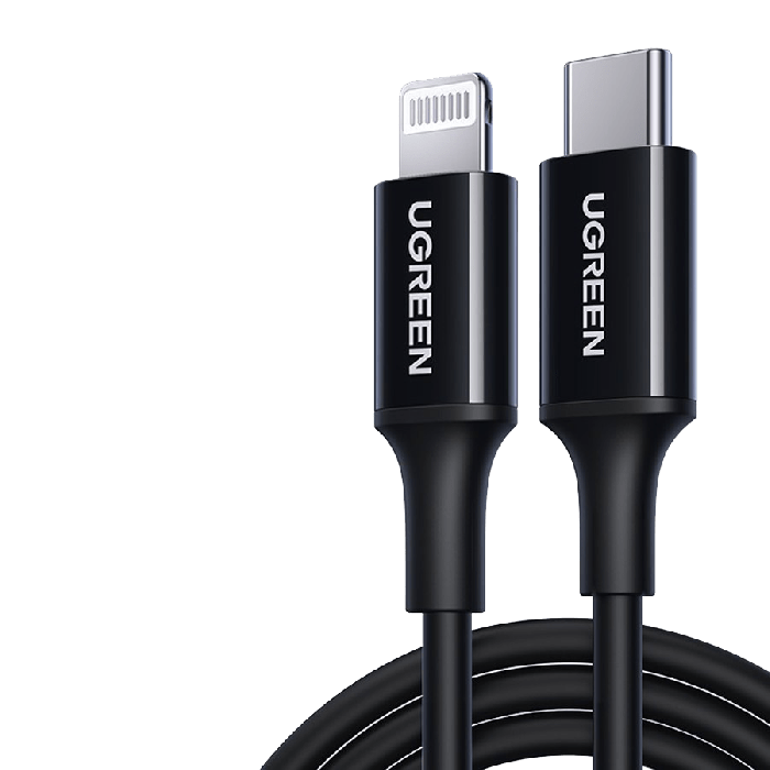 UGREEN USB-C TO LIGHTNING CABLE RUBBER SHELL 2M BLACK 60752 thumbnail 7