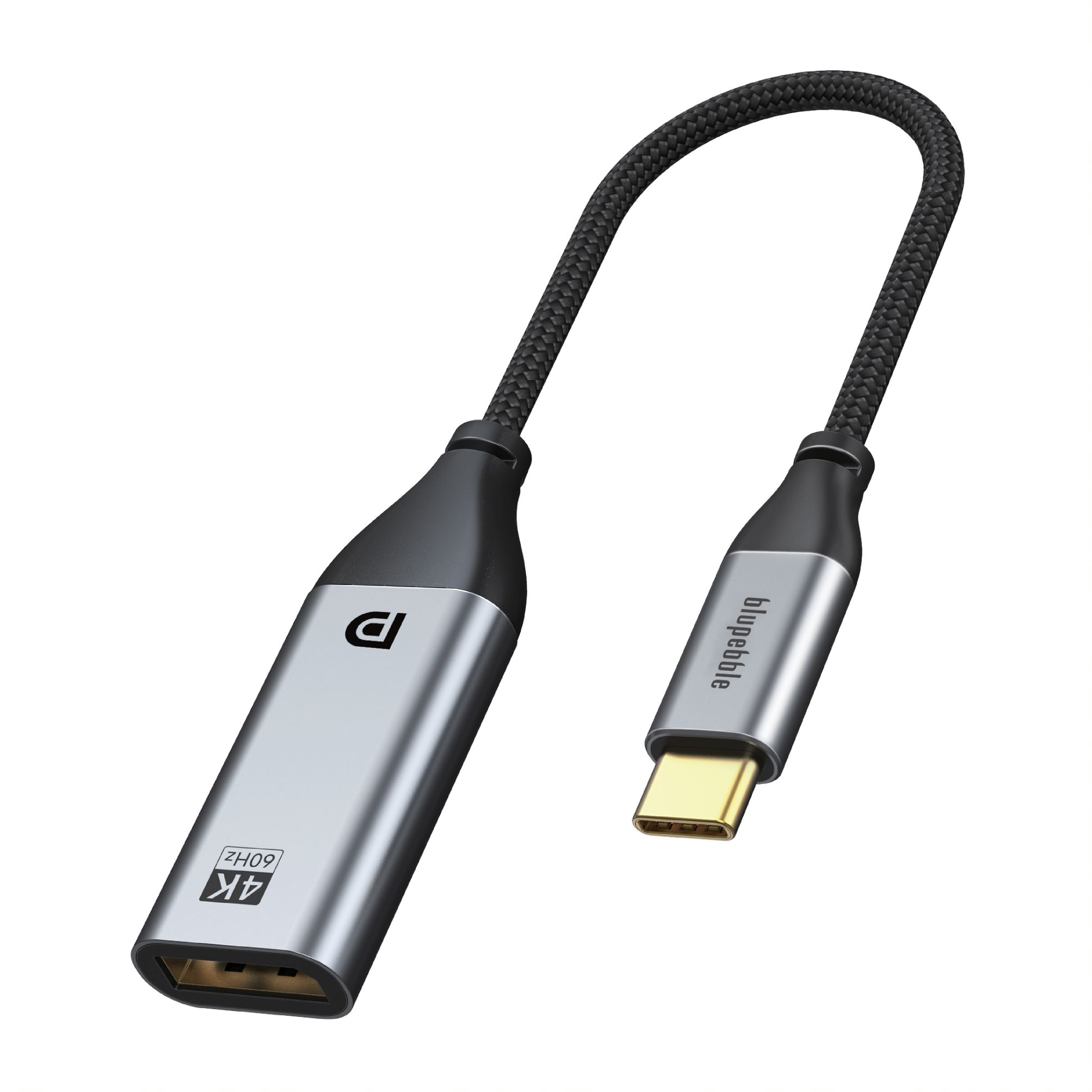 BLUPEBBLE USB TYPE C TO DISPLAYPORT CABLE 0.2 MM BP-160-PU31CMDP1S015-GY