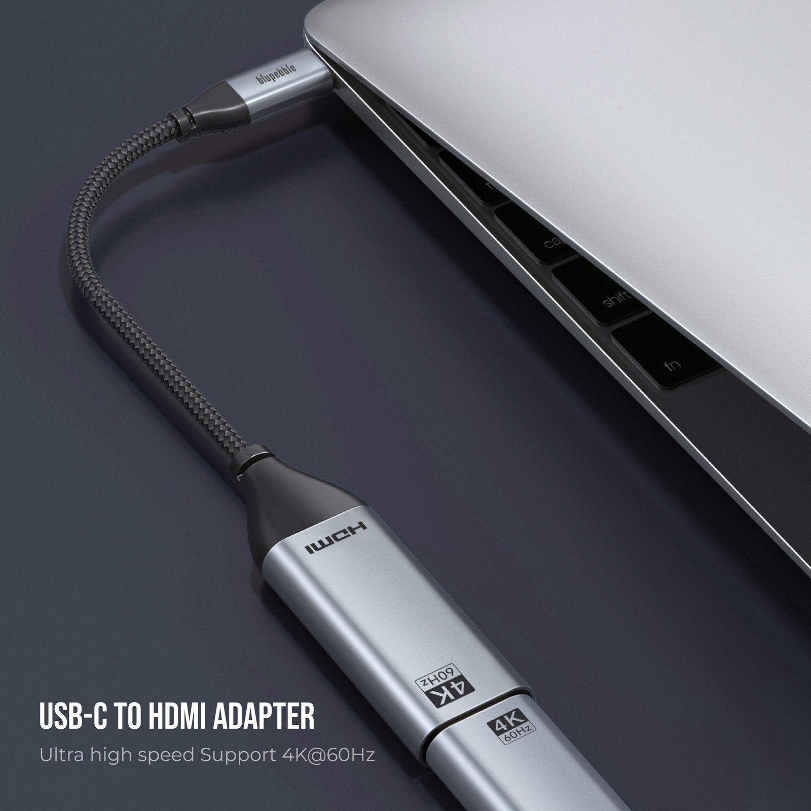 BLUPEBBLE USB TYPE C TO HDMI CABLE ADAPTER 0.2 MM BP-160-PU31CMHDFN1S-GY thumbnail 5