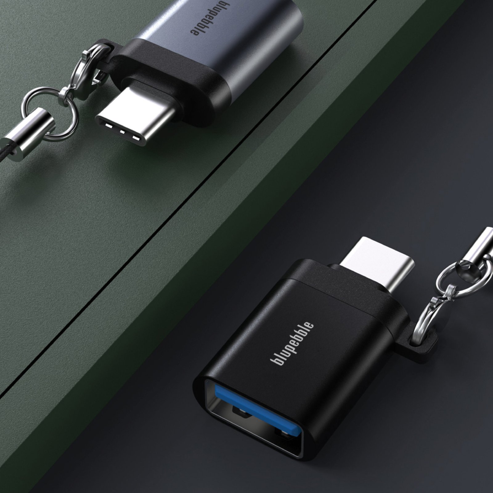BLUPEBBLE USB-C MALE TO USB 3.0 A FEMALE OTG ADAPTER thumbnail 2