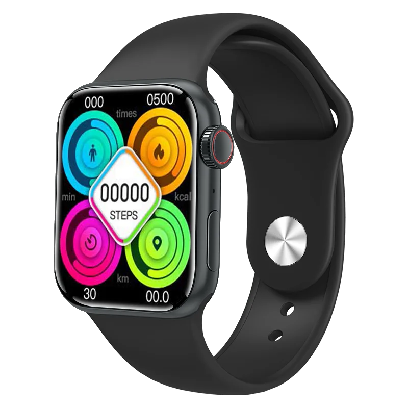 PAWA OPULENT SERIES SMART WATCH 45MM GRAY ALUMNIUM CASE WITH BLACK LOOP PW-08S-BK thumbnail 3