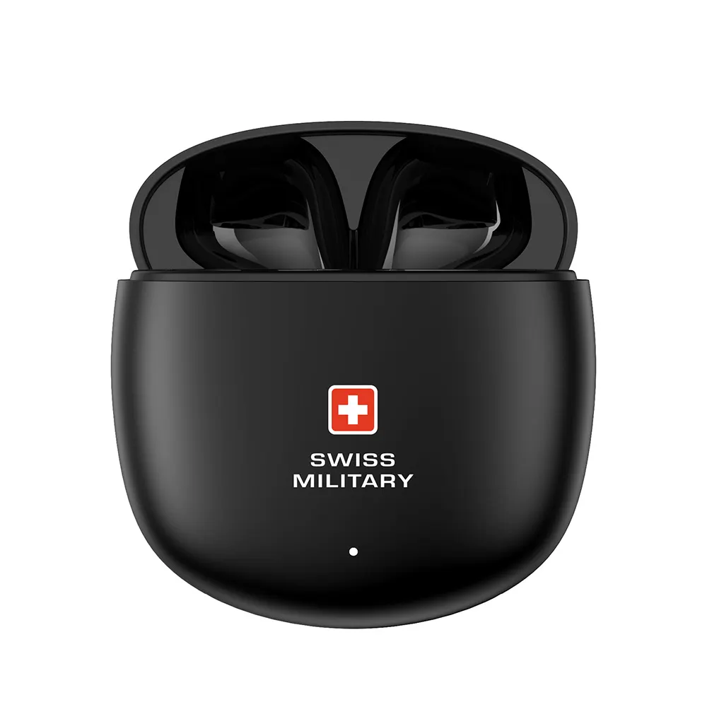 SWISS MILITARY VICTOR 6 HIGH BASS TRUE WIRELESS EARBUDS BLACK SM-TWS-VICTOR6-BLK thumbnail 2