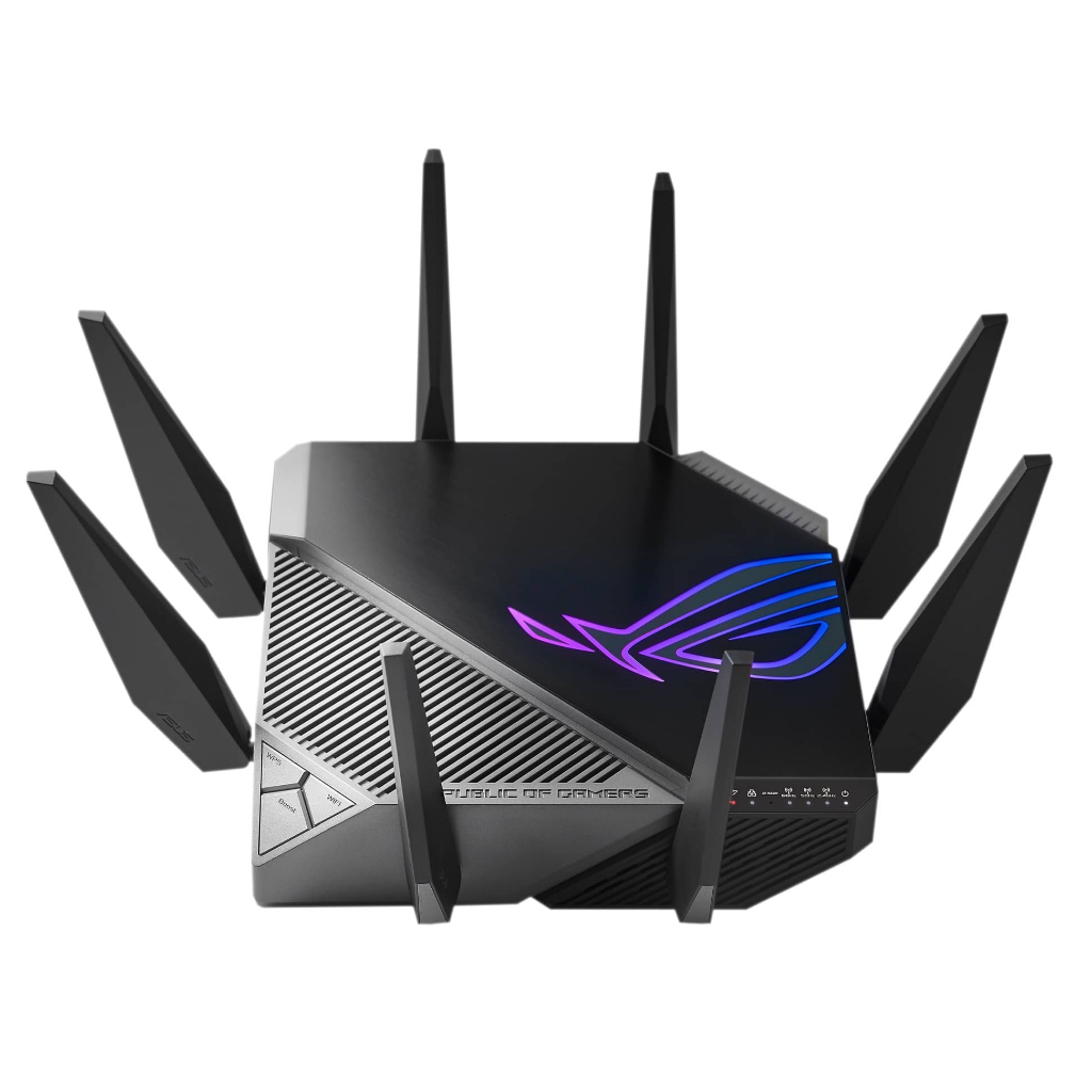 ASUS ROG RAPTURE 1.8GHZ CPU 1GB RAM 8X ANTEN WIFI 6E GAMING ROUTER GT-AXE11000
