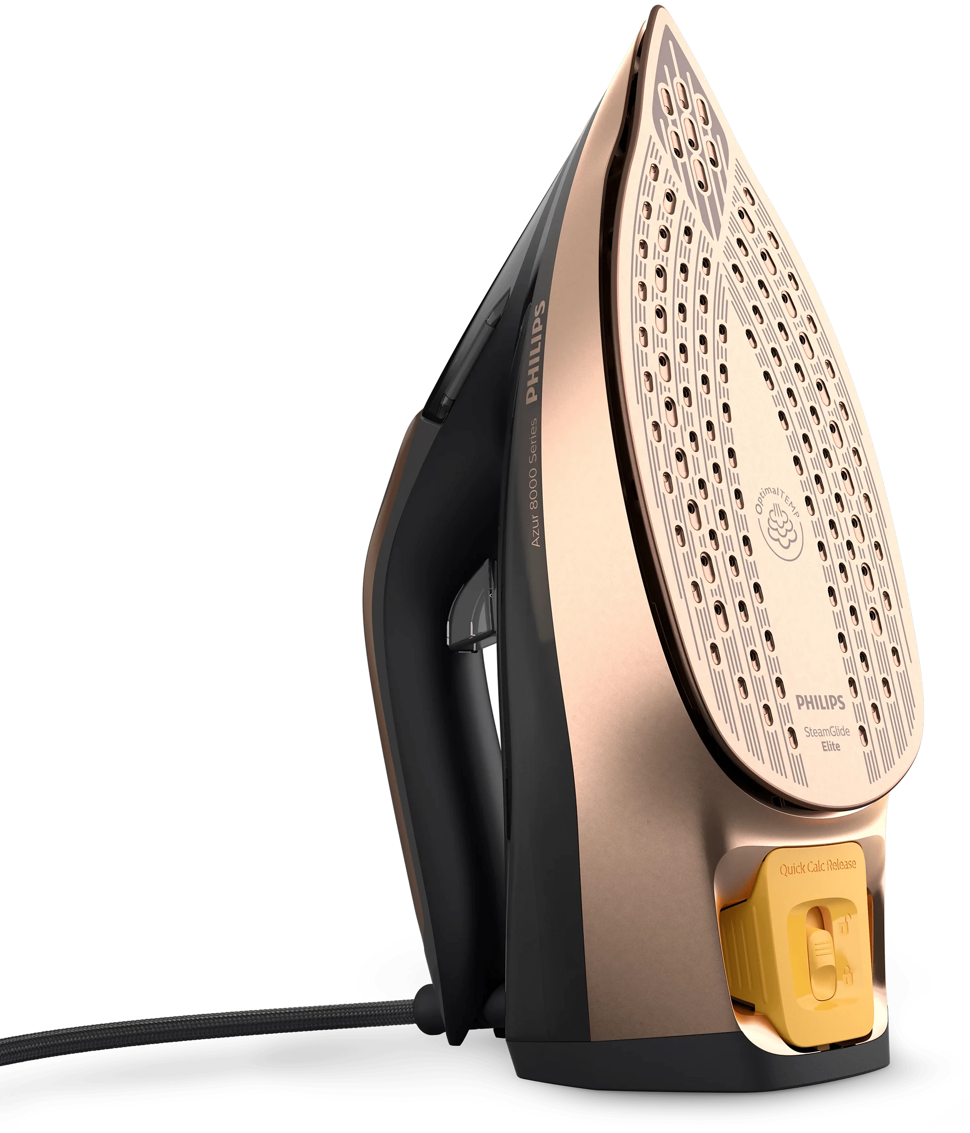 PHILIPS AZUR 8000 SERIES STEAM IRON 3000W BLACK-ROSE GOLD DST804186 thumbnail 2