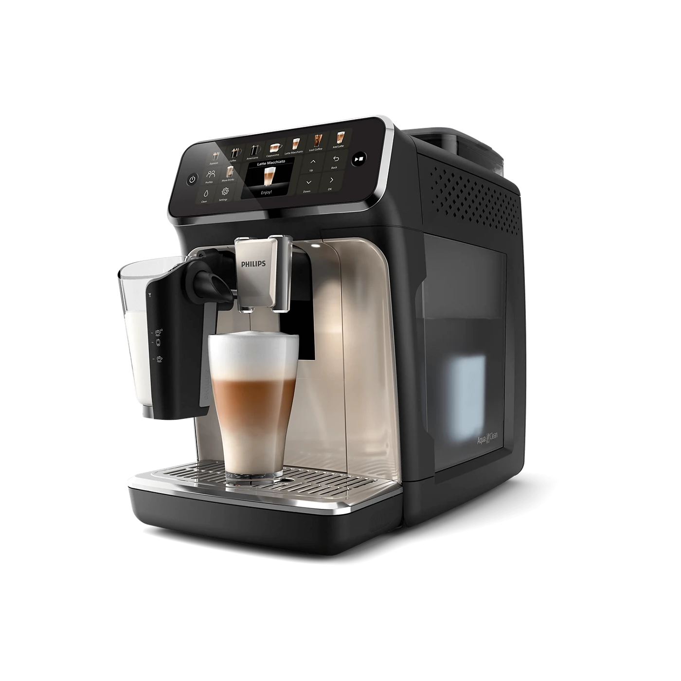 PHILIPS FULLY AUTOMATIC ESPRESSO MACHINE WITH LATTEGO 5500 SERIES BLACK EP554790
