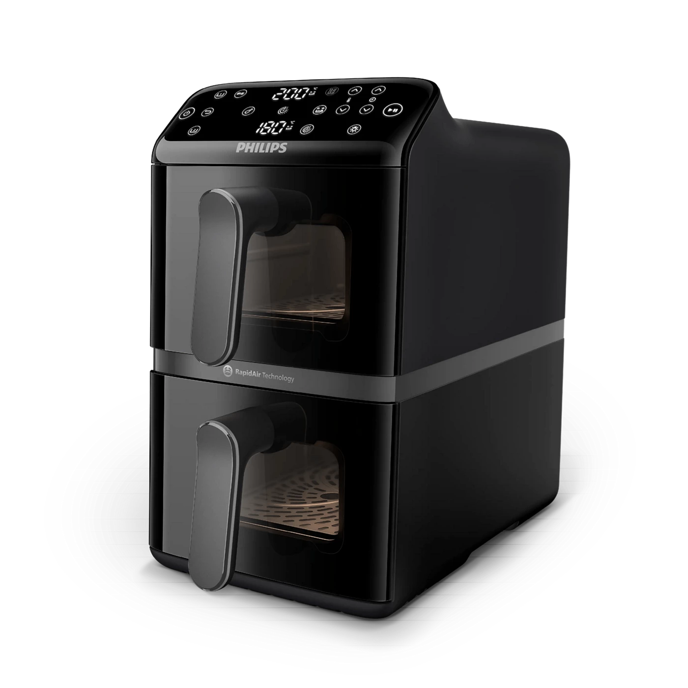 PHILIPS AIRFRYER 4000 SERIES STACKED DUAL BASKET BLACK NA46009