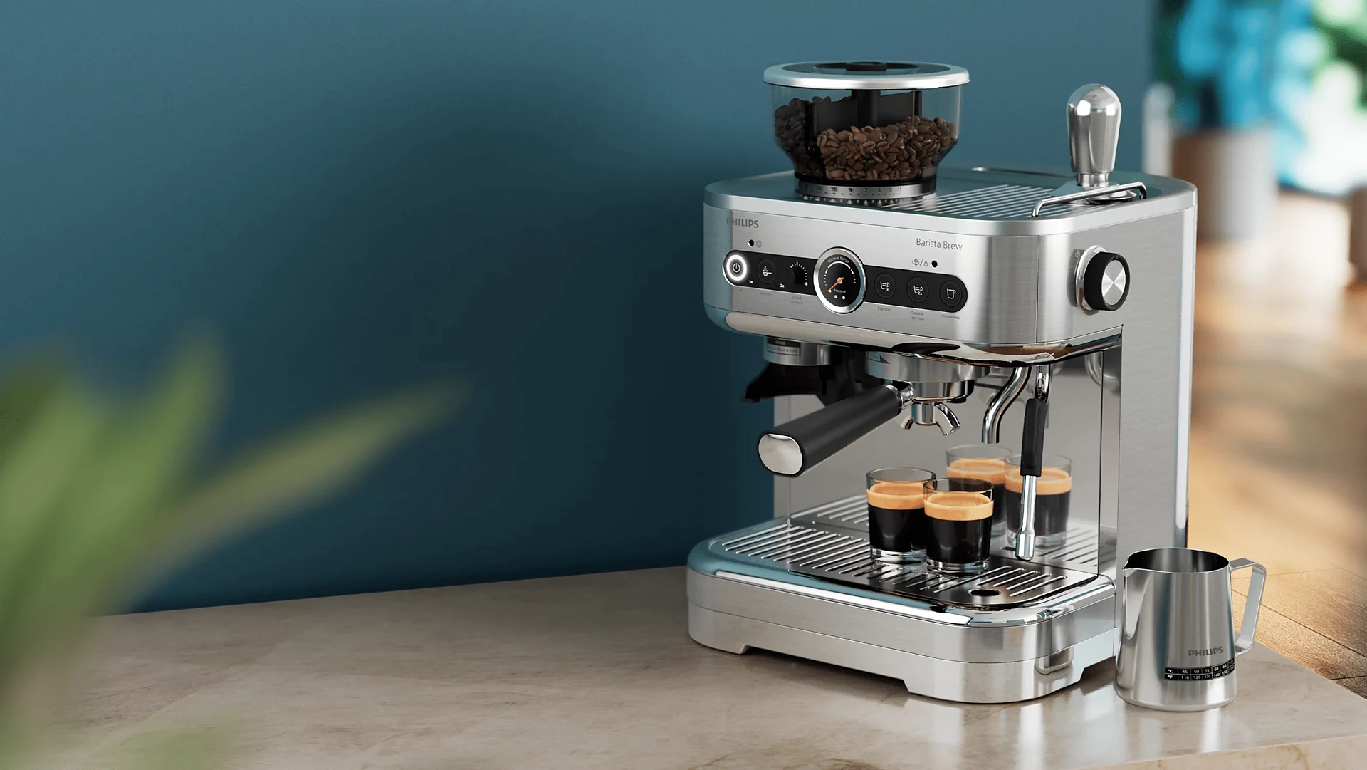 PHILIPS ESPRESSO MACHINE BARISTA BREW SILVER PSA3228001 thumbnail 2