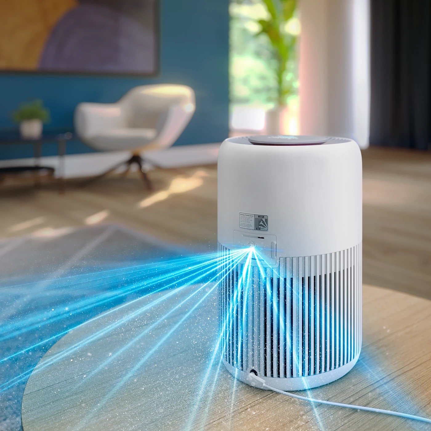 PHILIPS PURE PROTECT MINI AIR PURIFIER WHITE AC092010 thumbnail 7