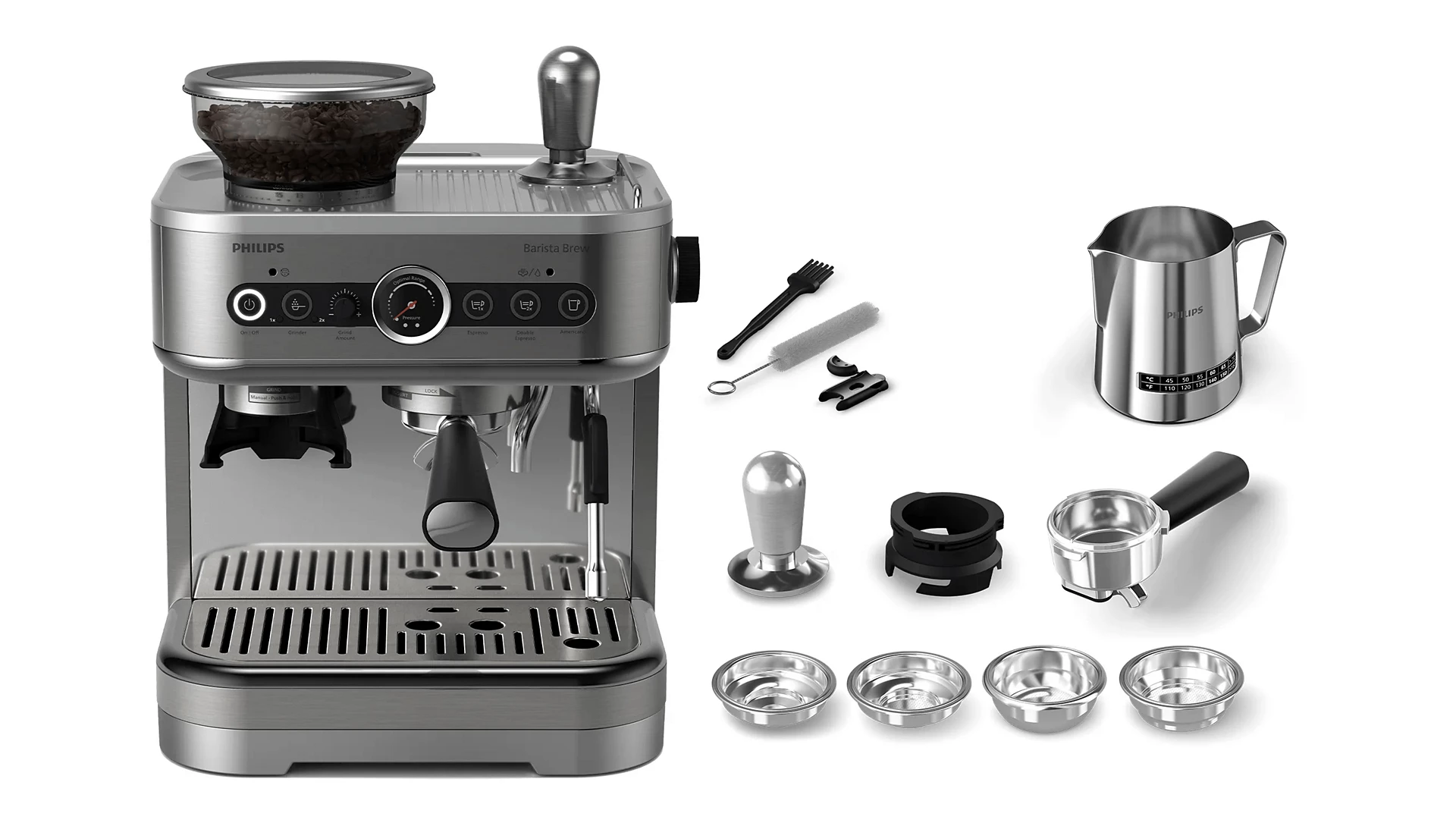 PHILIPS ESPRESSO MACHINE BARISTA BREW SILVER PSA3228001 thumbnail 4