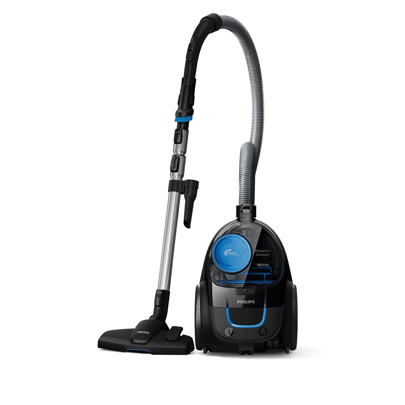 PHILIPS POWERPRO COMPACT HIGHER SUCTION POWER WITH POWER CYCLONE 5 1800W BLACK FC935062 thumbnail 4