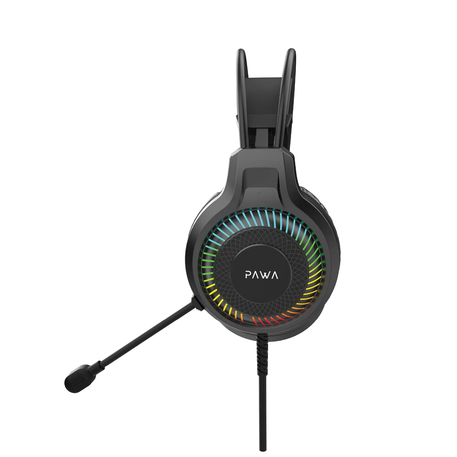 PAWA VANGUARD GAMING SERIES GLARE WIRED GAMING HEADPHONE WITH 3.5MM+USB PLUG BLACK PW-VGSRHF24-BK thumbnail 4