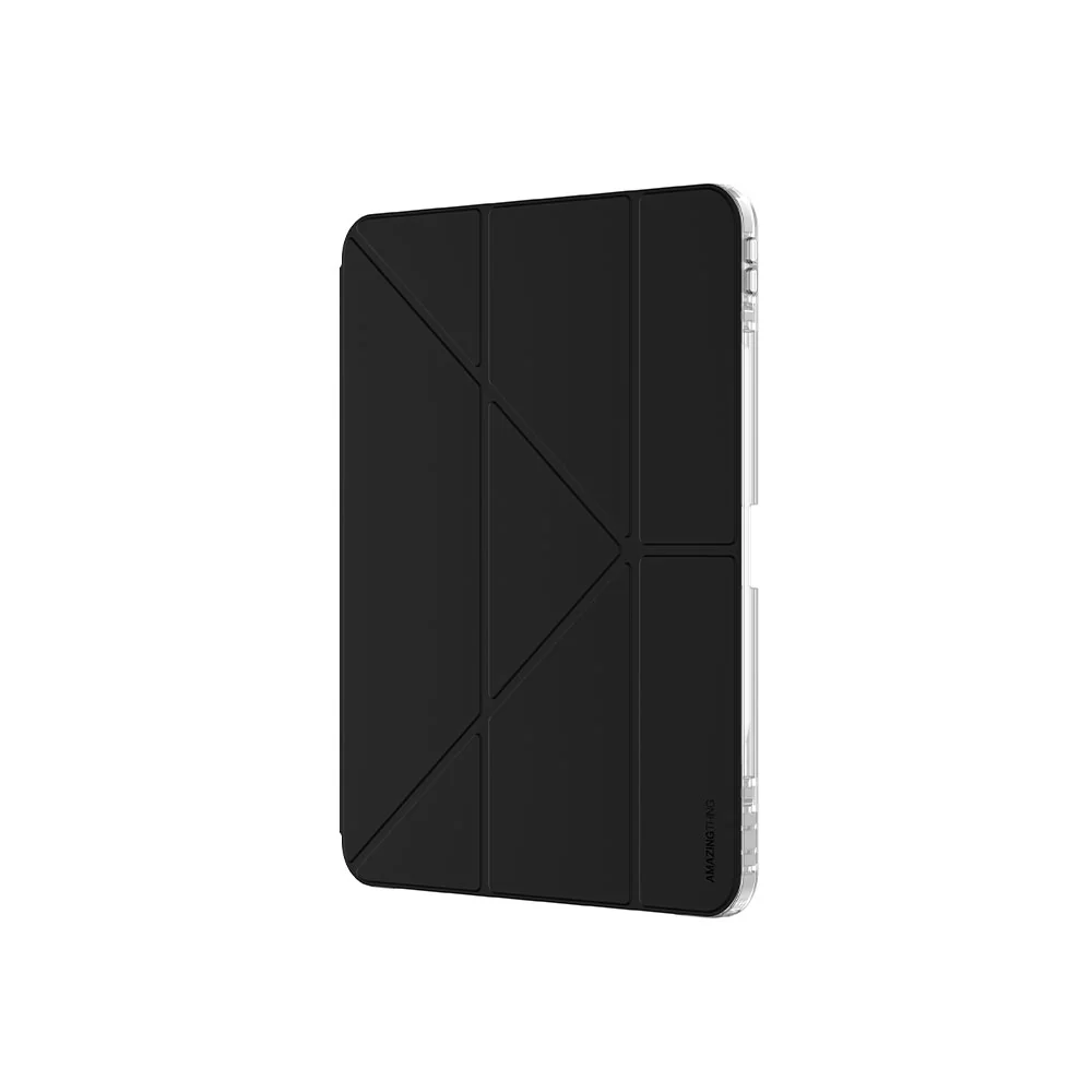 MUTURAL IPAD AIR 13 INCH (M2) QING YA SERIES FOLIO CASE WITH HIDDEN STYLUS SLOT BLACK