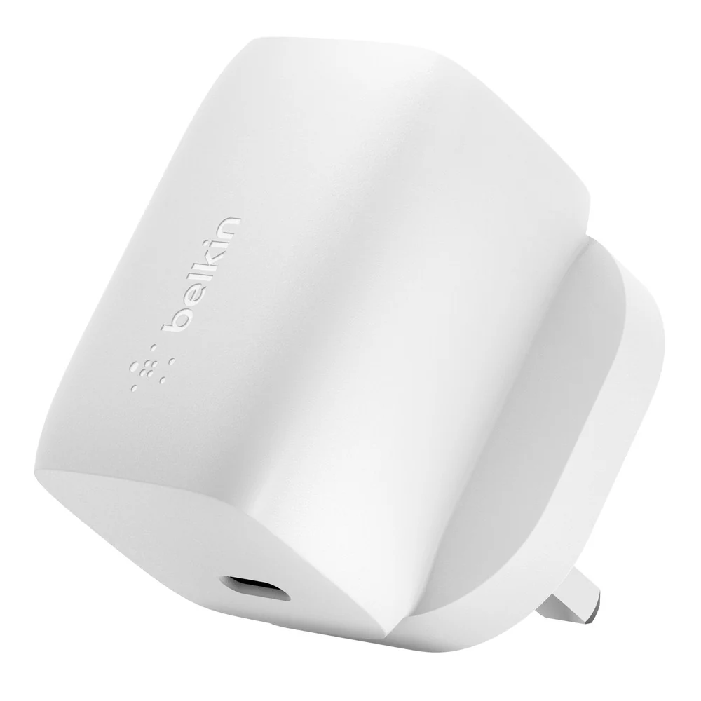 BELKIN 60W USB C PD GAN WALL CHARGER WHITE WCH002MYWH