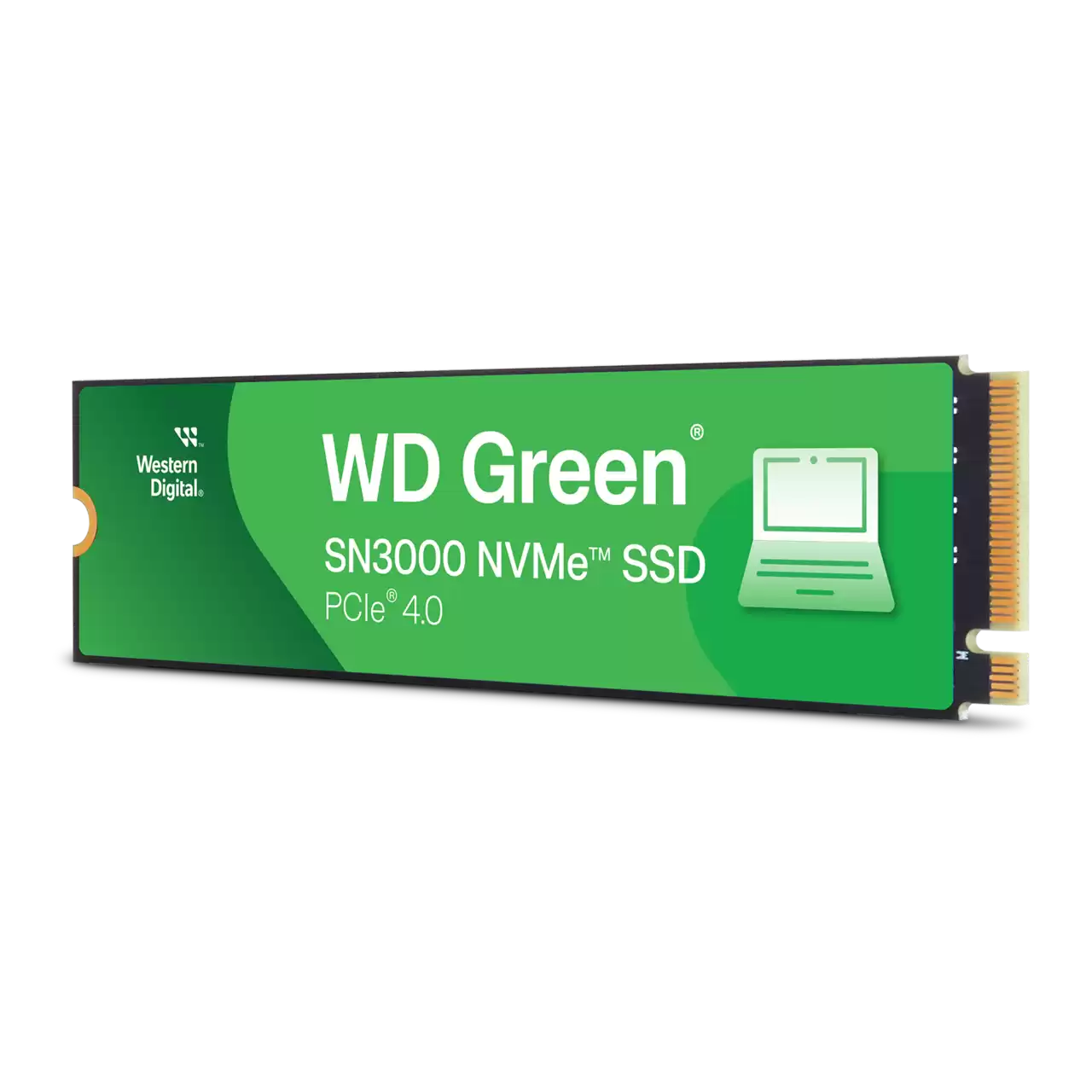 WD INTERNAL SSD 500GB SN3000 M.2 NVME 2280 PCIE 4.0 GREEN WDS500G4G0E-00CPS0 thumbnail 2