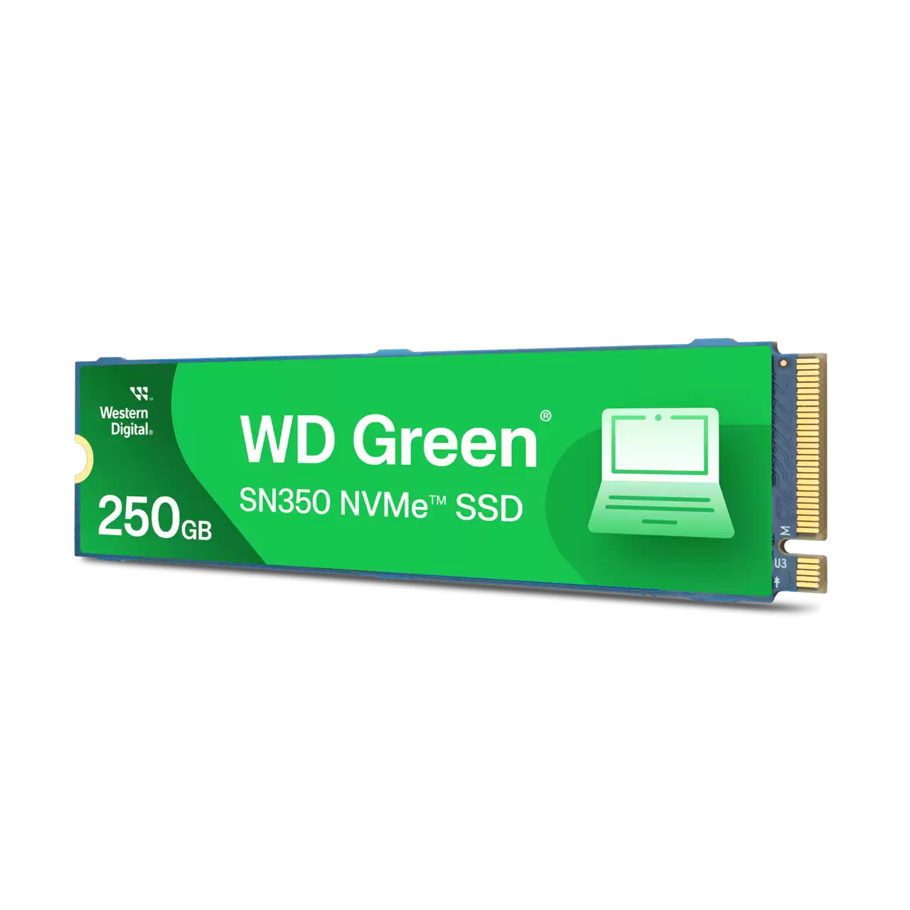 WD INTERNAL SSD 500GB SN350 M.2 NVME 2280 PCIE GEN 4 GREEN WDS500G2G0C-00CDH0