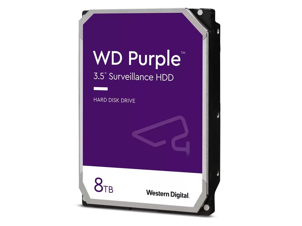 WD 8TB PURPLE SURVEILLANCE SATA 6GBS 256MB CACHE 3.5 INCH INTERNAL HARD DRIVE WD85PURZ