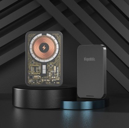 BLUPEBBLE CORE POD LUCID TRANSPARENT 5000MAH POWER BANK WITH MAGSAFEBP-CPLMS5000-BK