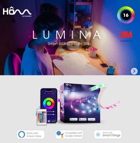 BLUPEBBLE HOM SMART LED STRIP 10M HM-LUMINA01RGB10