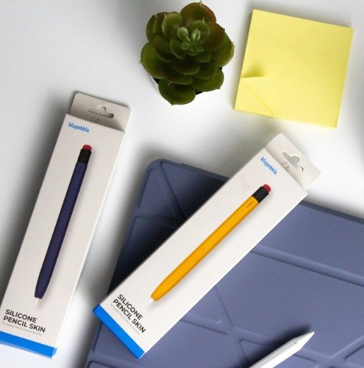 BLUPEBBLE SILICONE CASE YELLOW FOR APPLE GEN 2 PENCIL BP-SPSKING2-YL
