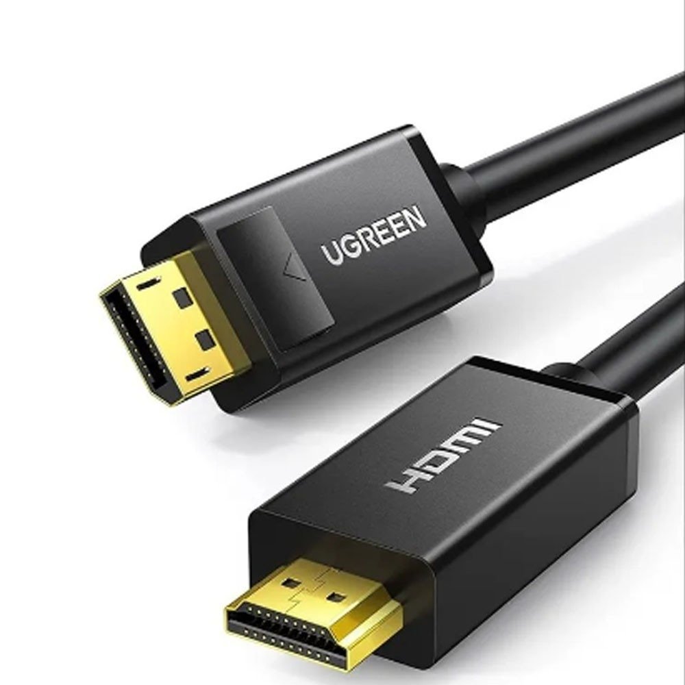 UGREEN DP MALE TO HDMI MALE CABLE 3M BLACK 10203