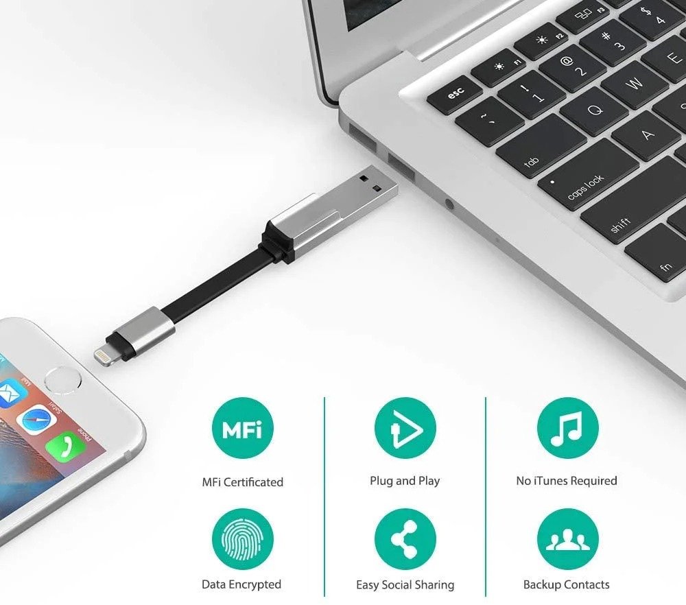 RAVPOWER IPHONE FLASH DRIVE 128GB RP-IM013