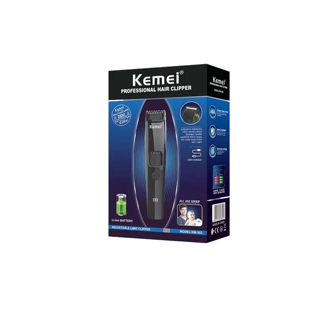 KEMEI PROFESSIONAL HAIR CLIPPER TRIMMER KM-302