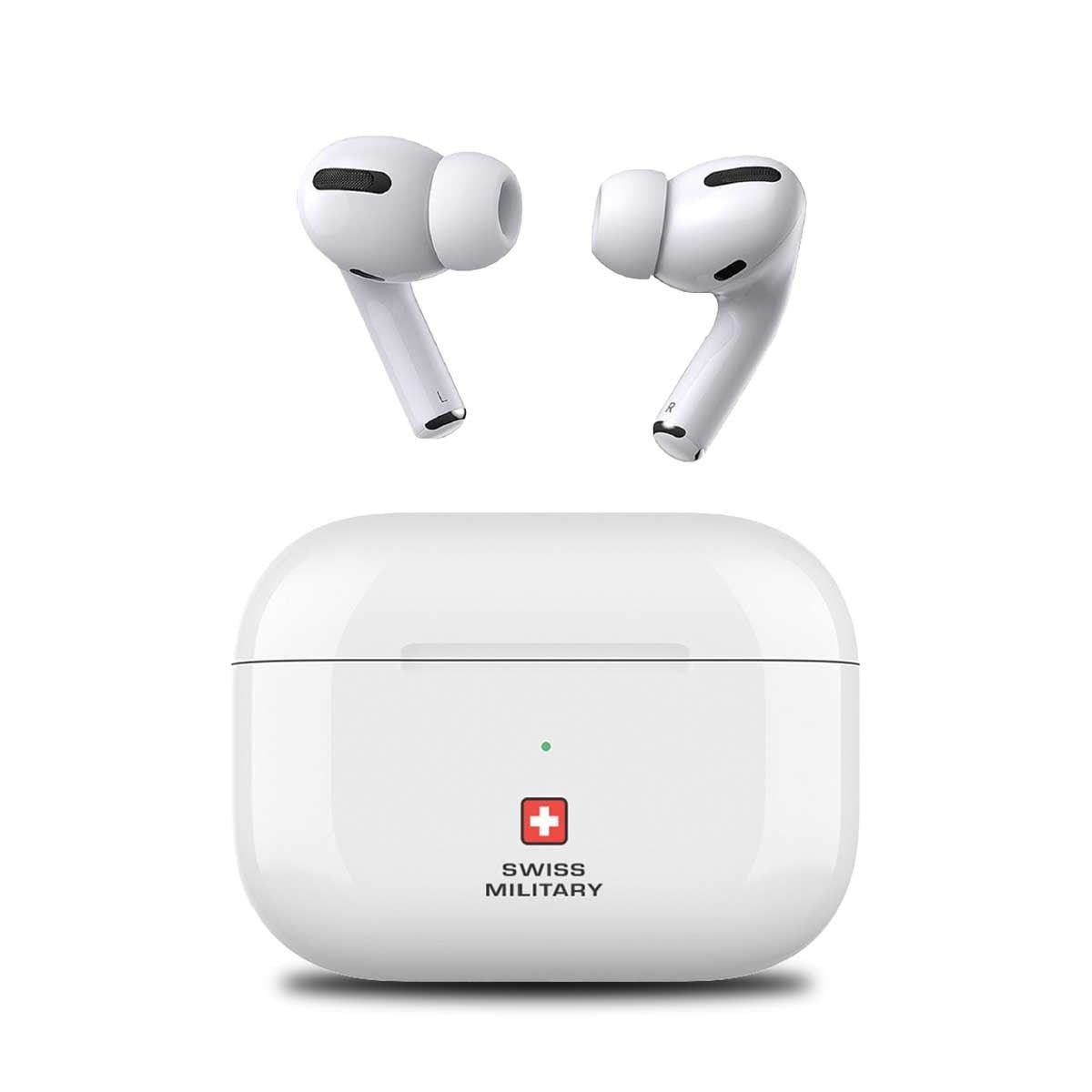SWISS MILITARY VICTOR TRUE WIRELESS EARBUDS WHITE SM-TWS-VICTOR1-WHI